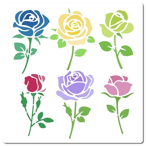 Gorgecraft rose stencil fiori - gorgecraft,