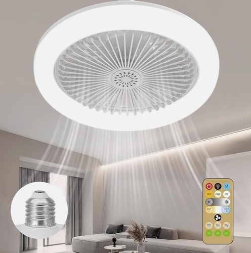 Plafoniera ventilatore led e27 - plafoniera,