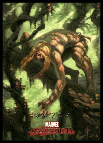 Zar 2008 upper deck marvel - ka-zar,