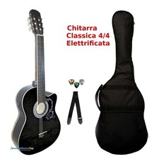 Chitarra classica nera 4 - nera, 4/4