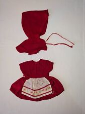 COMPLETINO PER BAMBOLA CAPPUCCETTO ROSSO VINTAGE