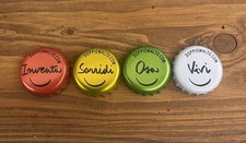 4 tappi a corona,kronkorken, Crown Caps, Sardenia Birrificio Artigianale, Rari