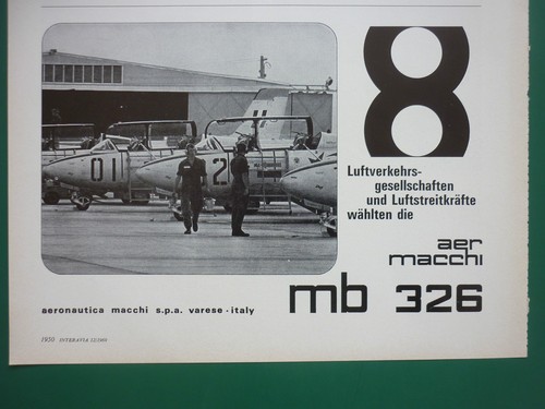 1969 pub avion aermacchi mb - 12/1969,