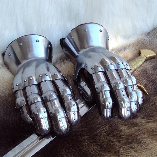 Medieval hourglass gauntlets - hourglass,