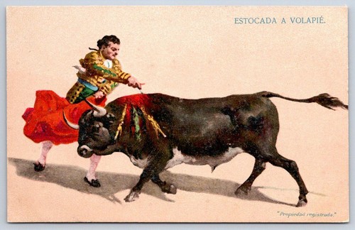 Cartolina bullfighting - cartolina,