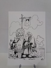 Stampa Riproduzione Disegno COMPAGNIA DELLA FORCA di GIOVANNI ROMANINI b)