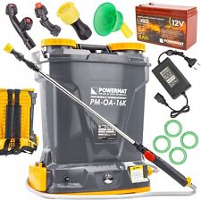 Pompa a Spalla per Irrorazione Spruzzatore a Batteria Nebulizzatore a Zaino 16 L