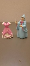 Disney Store Pvc Figure Cinderella Cenerentola Fata Madrina Vestito Rosa