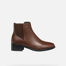 GEOX "CAMEXIA ABX" Stivaletti Donna IMPERMEABILI tacco basso D566WC00043C0013