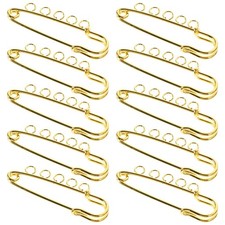  10 pezzi di spille in metallo