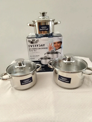 Set casseruole tris pentole - casseruole,