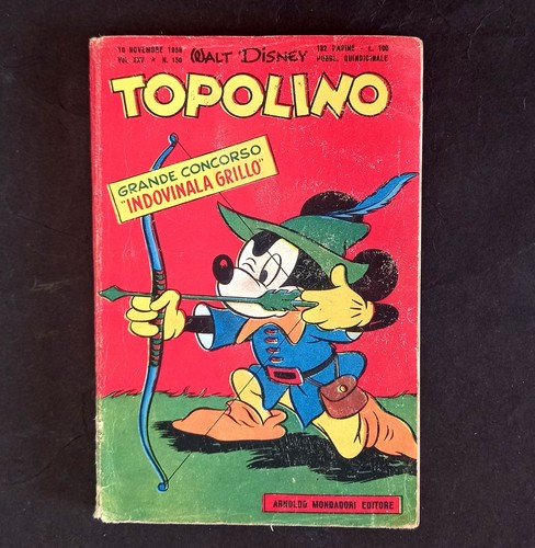 Topolino libretto 150 del 1956 - topolino,