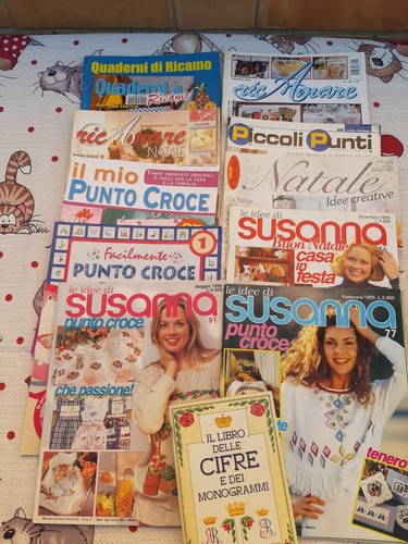 Lotto riviste punto croce - lotto, 10