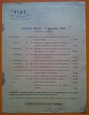 Gardone Val Trompia 1966: Listino prezzi FIAS Fabbrica Armi Sabatti