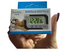 Mini Orologio Digitale Auto Schermo LCD Cronometro Sveglia Calendario