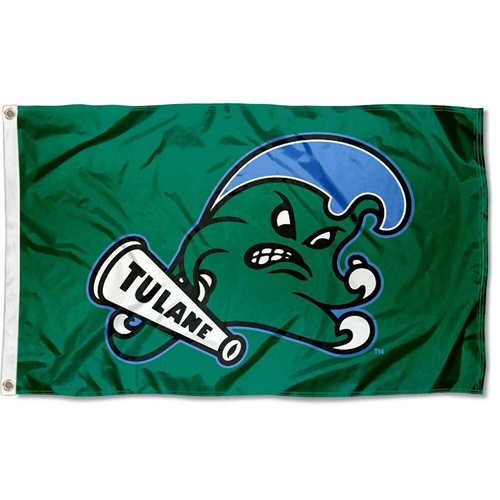 Bandiera tulane onda verde - tulane,