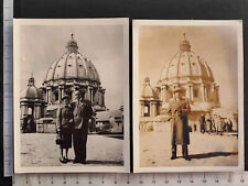 2 FOTO ROMA ANNI '50 BASILICA VATICANA CUPOLA SAN PIETRO CHIESA - 5228