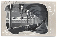 CARTOLINA DI PAVIA ,CERTOSA - SPEDITA DA GODIASCO - LIBERTY  non viaggiata 1905