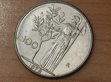 1978 Italy 100 Lire KM# 96.1