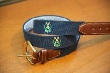 Nuova senza etichette ~ Peachtree Golf ~ Cintura da golf YRI ~ Taglia 38 ~ Navy