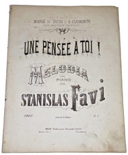 Spartito Antico “Une Pensée