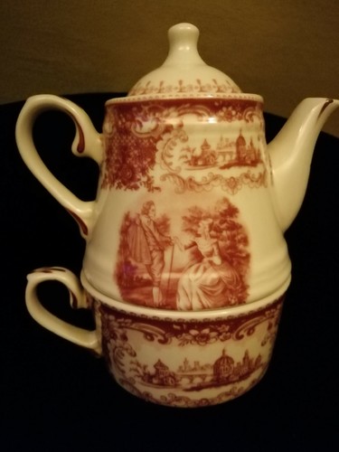 Teiera con tazza marchio - con,