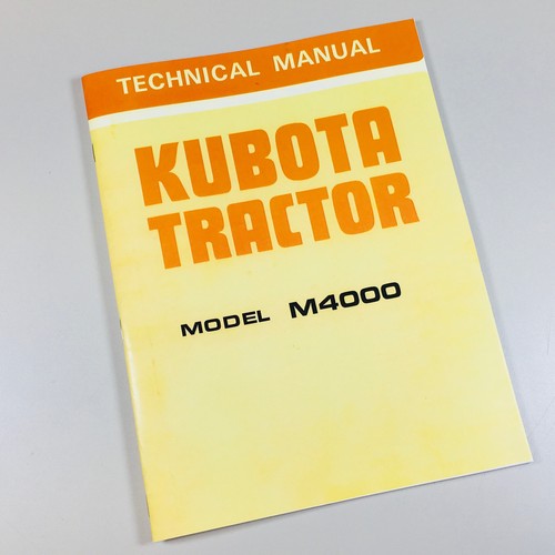 Kubota m4000 trattore manuale - kubota,