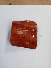 Portachiavi vintage concessionario fiat in pelle per auto d'epoca