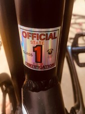 Adesivo Classe 1 E-Bike Classe