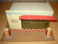 STAZIONE SERVIZIO ESSO IN LEGNO ZAX VENTURA ALPIA INGAP VINTAGE ESSO WOOD TOYS