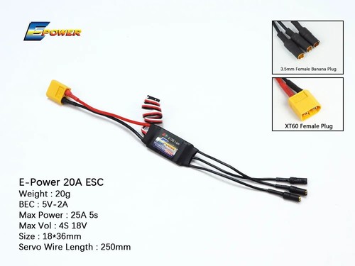 Controleur brushless esc 20a - controleur,