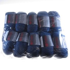 GOMITOLI LANA MERINO/ACRILICO BLU JEANS FERRI 5.5/6.5 500g NORDIKA COL.547