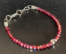 Bracciale tennis rosso - , in