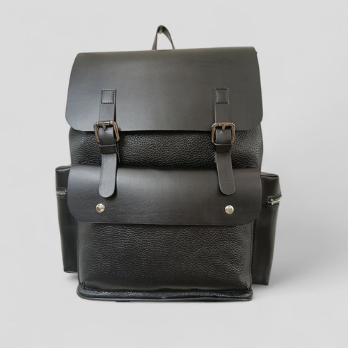 Zaino pelle unisex - zaino, in