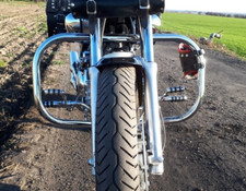 Yamaha XV750 XV1100 - Protezione motore cromata antiurto