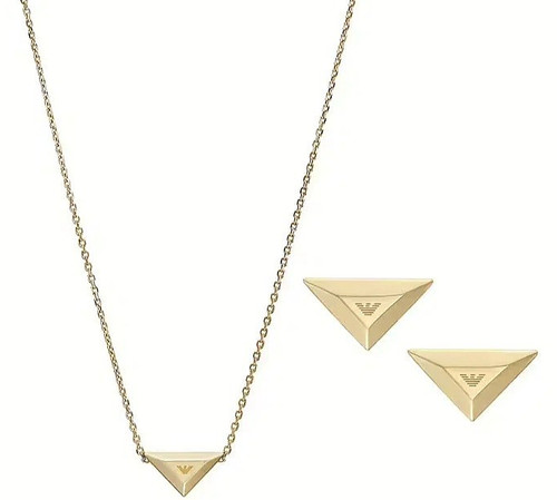 Set collana orecchini oro - collana,