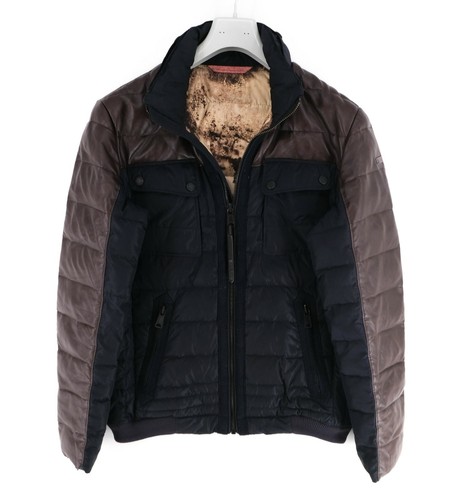 Napapijri blue brown padded - blue,