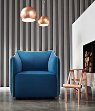 POLTRONCINA A POZZETTO SFODERABILE LC-KU POLTRONA SALOTTO CAMERA SALA D'ATTESA