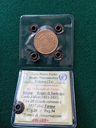 Lire 1827 torino carlo - lire,