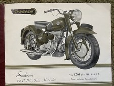 Brochure Moto Sunbeam 500cc