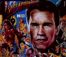 Armadio flipper Data East LAST ACTION HERO mod luce ROSSO