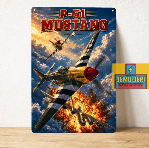 Poster metallo mustang - poster,