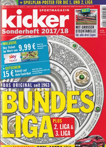 Kicker sonderheft bundesliga - kicker, -sonderheft
