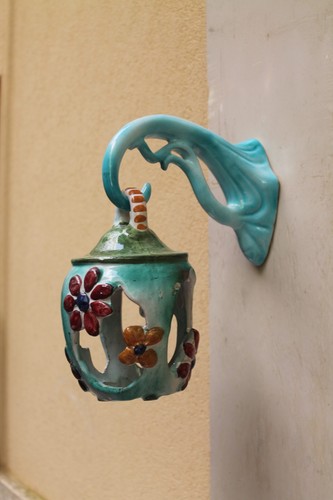 Ceramica vietri lanterna con - vietri,