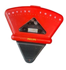 PHILIPS Moving Sound 80er anni WALKMAN CASSETTE PLAYER rosso d6608 raro