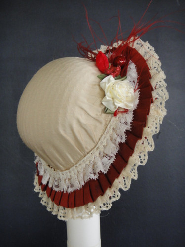Cappello seta bordeaux - di,