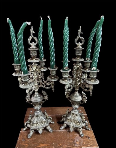Grandi candelabri ottone - grandi,