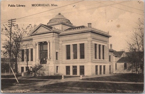Cartolina epoca moorhead - d'epoca,
