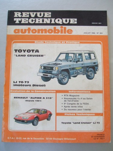 Revue technique toyota - revue, land