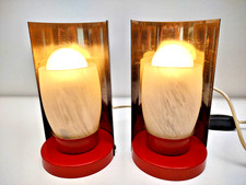 coppia (2) Lampade abat jour modernariato  Italia 1970 paralume in vetro murano.